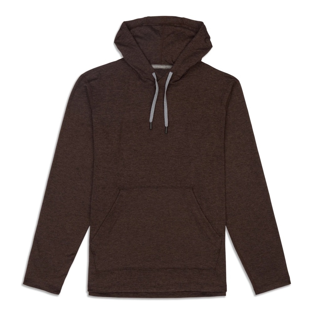 Soft Jersey Pullover Hoodie, Lululemon, Heathered espresso color